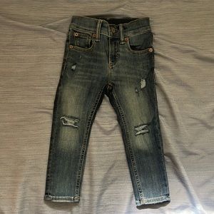 Gap distressed skinny stretch jeans